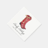 Serviette En Papier Howdy Holidays Cowgirl (Coin)