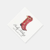 Serviette En Papier Howdy Holidays Cowgirl (Coin)