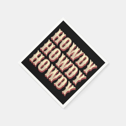 Serviette En Papier Howdy Howdy Howdy (Coin)