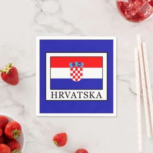 Serviette En Papier Hrvatska (En situation)
