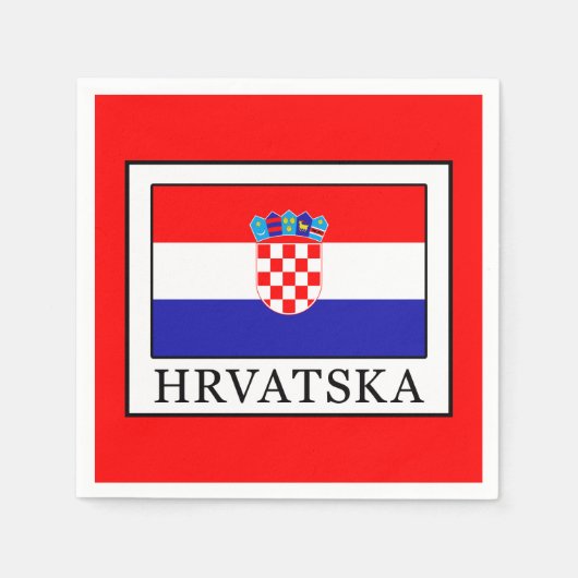 Serviette En Papier Hrvatska (Devant)
