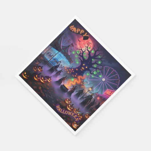 Serviette En Papier https://www.zazzle.com/halloween_paper_napkin-2563 (Coin)