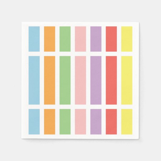 Serviette En Papier Hues du Colorful (Devant)