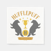 Serviette En Papier HUFFLEPUFF™ Badger and Cup House Pride Graphisme (Devant)