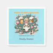 Serviette En Papier Huggies et chouggies saluent la paternité (Devant)