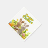 Serviette En Papier Hugging Bunnies - Bonne Pâques (Coin)