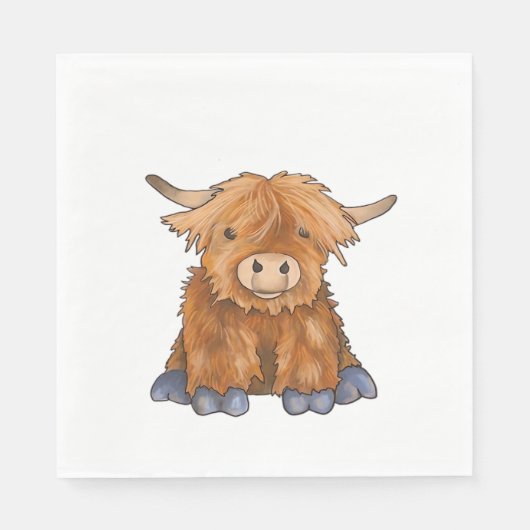 Serviette En Papier Huggy Harry - Partie de ma série Fluffy Friends Cl (Devant)