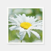 Serviette En Papier Huile de fleur marguerite Chamomile effet soleil d (Devant)