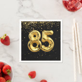 Serviette En Papier Huile D'Or 85 Ballons Et Serviettes Confetti (En situation)