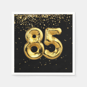 Serviette En Papier Huile D'Or 85 Ballons Et Serviettes Confetti
