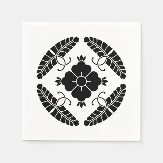 Serviette En Papier Huit wisterias (Devant)