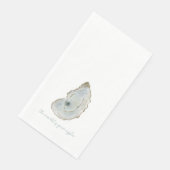 Serviette En Papier Huître aquarelle (Coin)