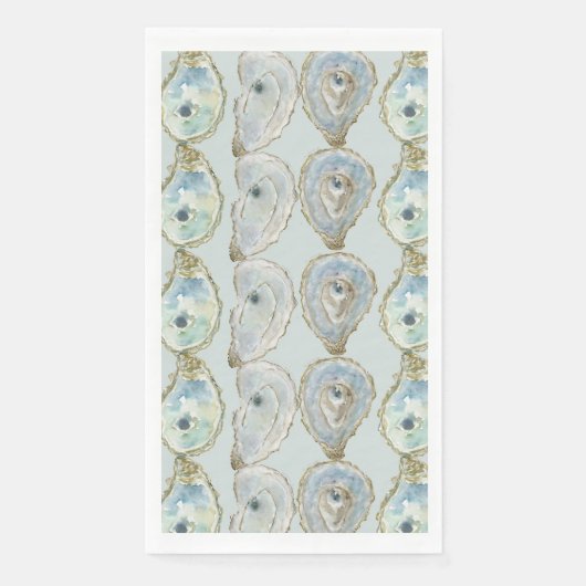 Serviette En Papier Huîtres aquarelles (Devant)
