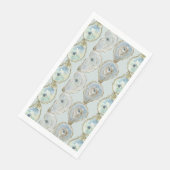 Serviette En Papier Huîtres aquarelles (Coin)
