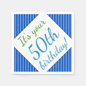Serviette En Papier Humble 50e Anniversaire Papier serviettes (Devant)