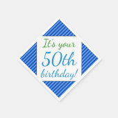Serviette En Papier Humble 50e Anniversaire Papier serviettes (Coin)