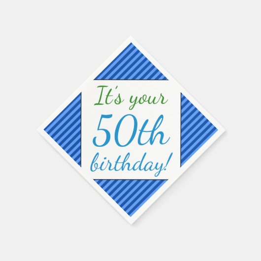 Serviette En Papier Humble 50e Anniversaire Papier serviettes (Coin)