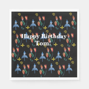 Serviette En Papier Humeur de printemps lunaire