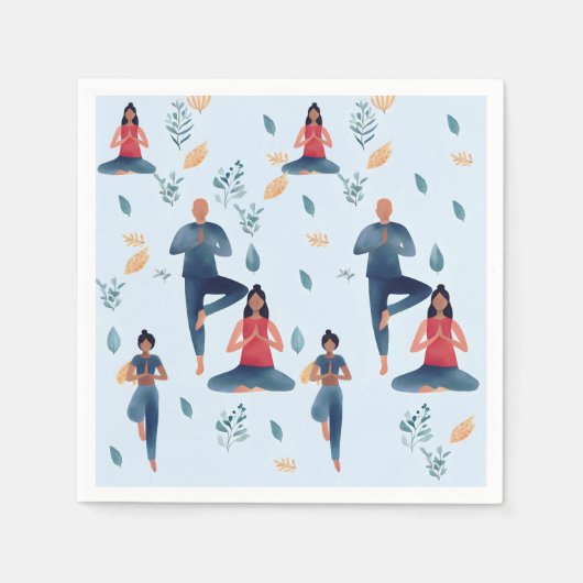 Serviette En Papier Humeur de yoga (Devant)