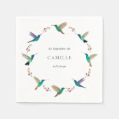Serviette En Papier Hummingbird Baptism (Devant)