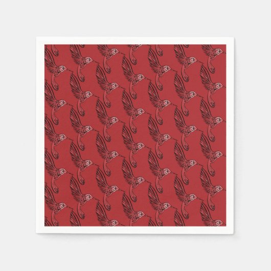 Serviette En Papier Hummingbirds II (Devant)