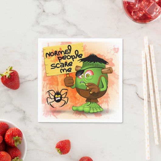Serviette En Papier Humorous Frankenstein (En situation)