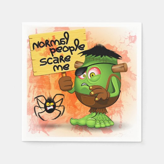 Serviette En Papier Humorous Frankenstein (Devant)