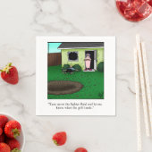 Serviette En Papier Humour barbecue amusant serviettes (En situation)