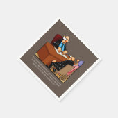 Serviette En Papier Humour de retraite amusant serviettes (Coin)