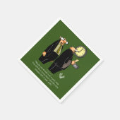 Serviette En Papier Humour de retraite amusant serviettes (Coin)