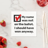 Serviette En Papier Humour des élections 2024 (En situation)