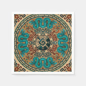 Serviette En Papier Hunab Ku avec serpent à double tête (Devant)