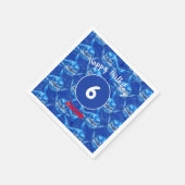 Serviette En Papier Hungry Sharks  (Coin)