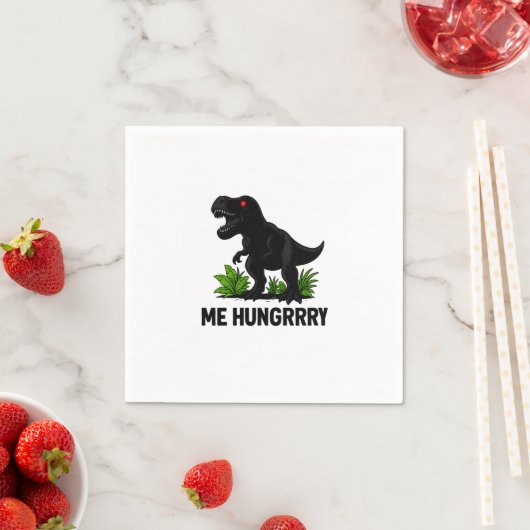 Serviette En Papier Hungry T-Rexx (En situation)
