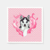 Serviette En Papier Husky Chipe (Devant)