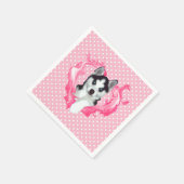 Serviette En Papier Husky Chipe (Coin)