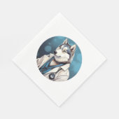 Serviette En Papier Husky Dog Doctor (Coin)