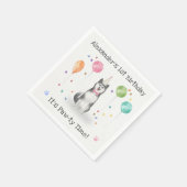 Serviette En Papier Husky Sibir Chien fête d'anniversaire (Coin)
