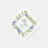 Serviette En Papier Hydrangea Bleu Demain Nous Faisons Cocktail (Coin)