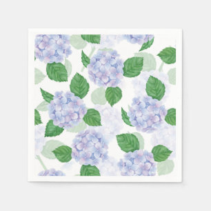 Serviette en papier Hydrangea Bleu, Fournitures de