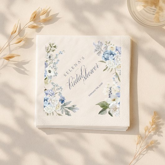 Serviette En Papier Hydrangea Carte de remerciements | Mondial de la M