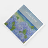 Serviette En Papier Hydrangea Fêtons (Coin)
