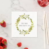 Serviette En Papier Hydrangea fleur de printemps blanche (En situation)