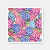 Serviette En Papier Hydrangea Floral  (Devant)