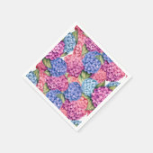 Serviette En Papier Hydrangea Floral (Coin)