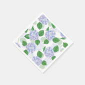 Serviette En Papier Hydrangea Floral (Coin)