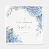 Serviette En Papier Hydrangea floral  Baptism (Devant)