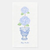 Serviette En Papier Hydrangea Topiary Chinoiserie Guest Tower (Devant)