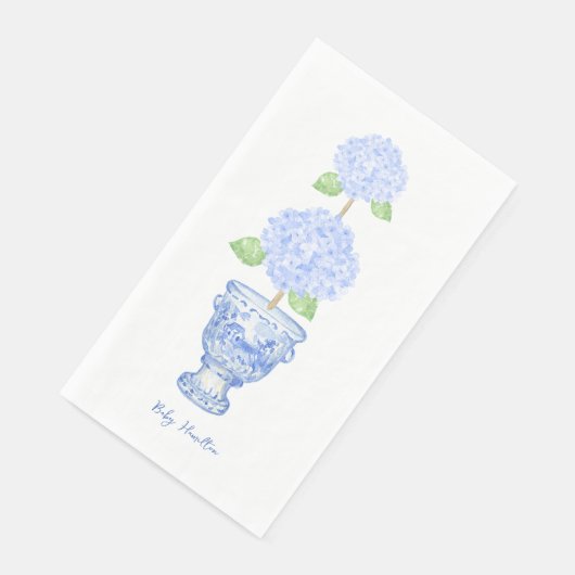 Serviette En Papier Hydrangea Topiary Chinoiserie Guest Tower (Coin)