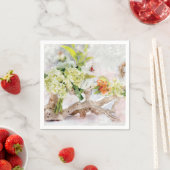 Serviette En Papier Hydrangeas Bella Aquarelle Papier (En situation)